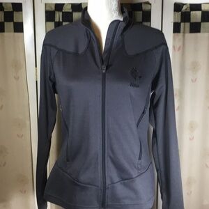 🆑 NorthEnd Sports Gray Ladies Zebra Jacket